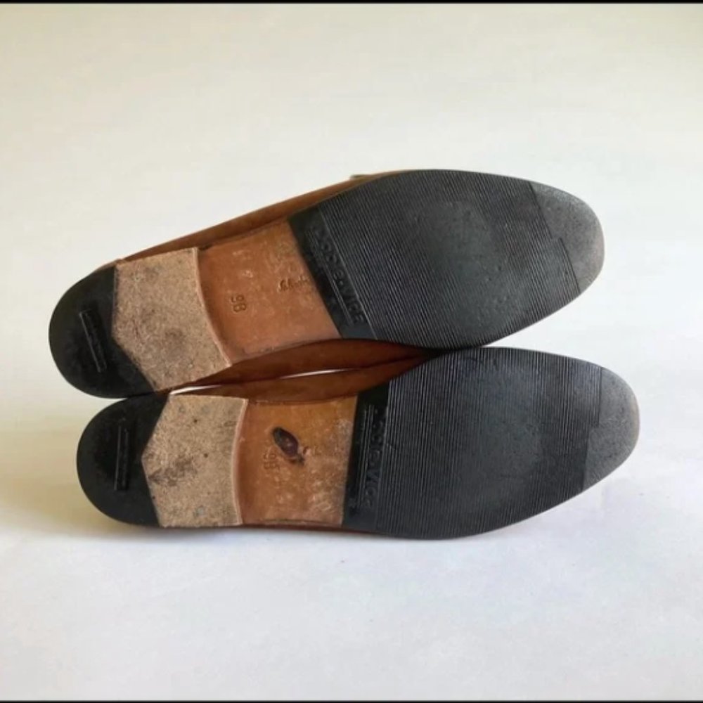 Salvatore Ferragamo Tan Suede Oxford Loafers size 9 - Picture 8 of 15